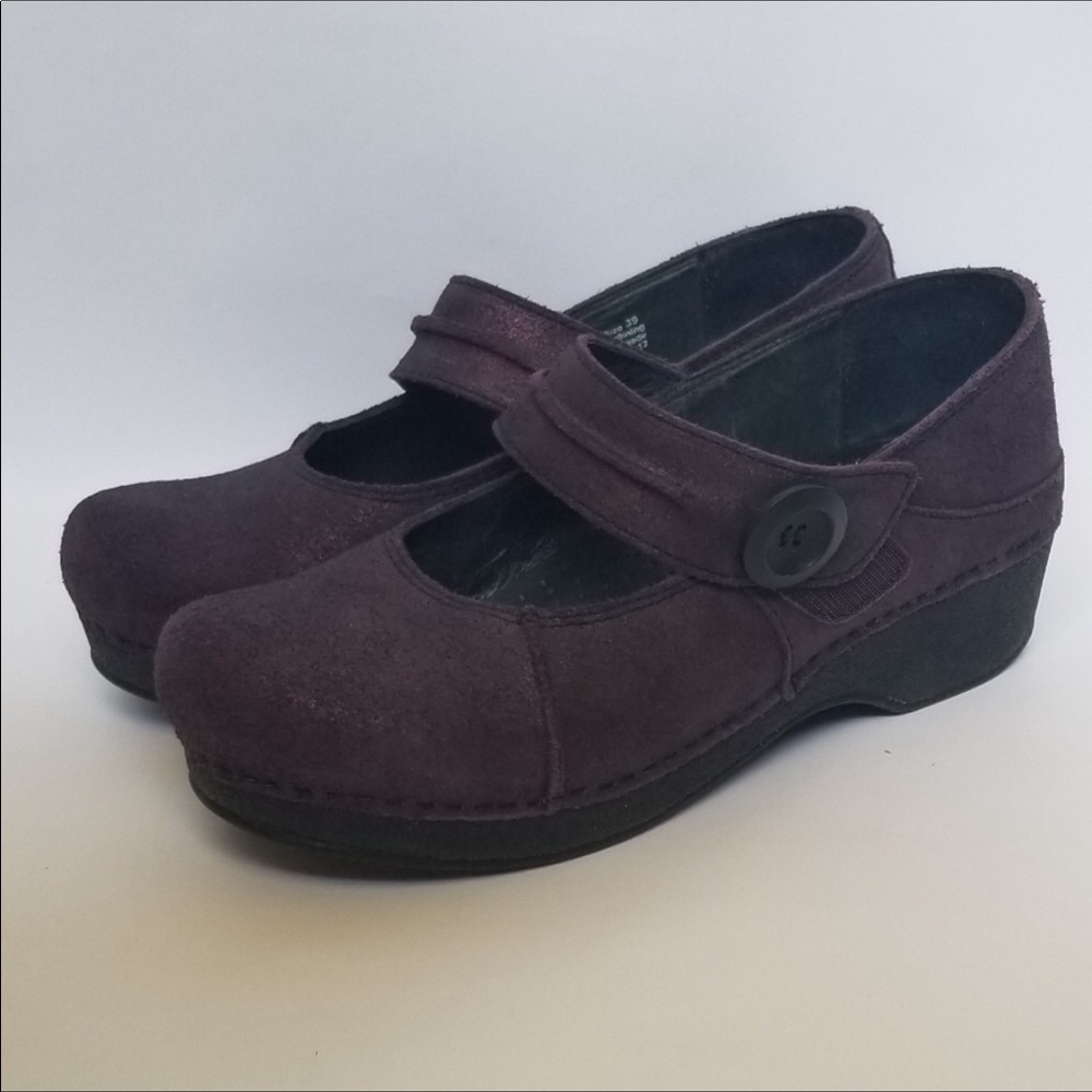 Dansko Purple Suede Mary Janes 39